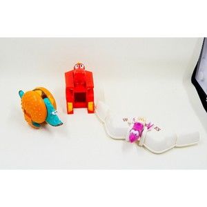 McDonalds Happy Meal Changeables Food Transformers 1990 Lot of 3 Toys